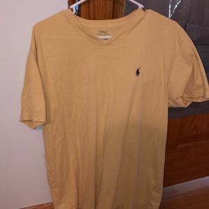 Yellow polo V neck